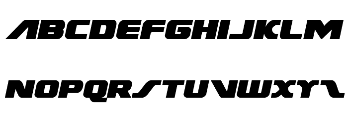 Federal Escort Semi-Italic Font LOWERCASE