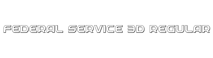 Federal Service 3D Regular  لخطوط تنزيل