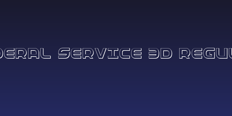 Federal Service 3D Regular Social Header