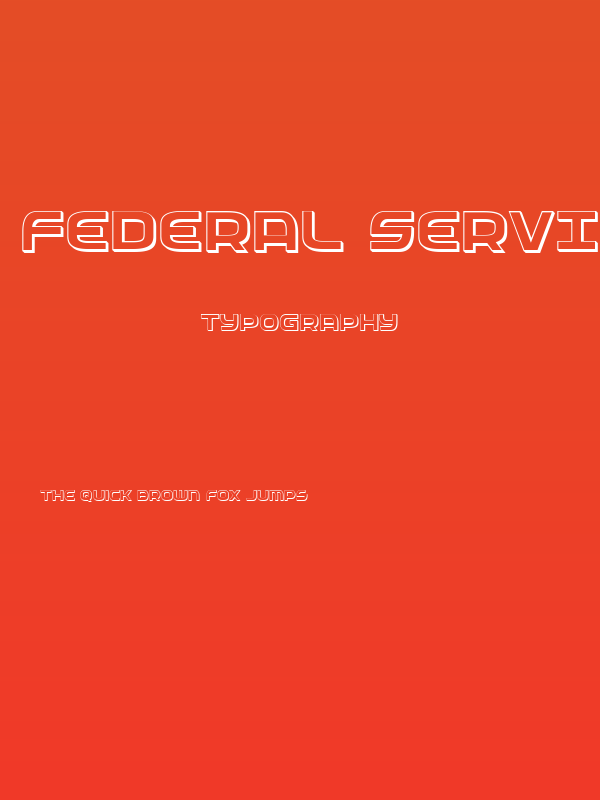 Federal Service 3D Poster