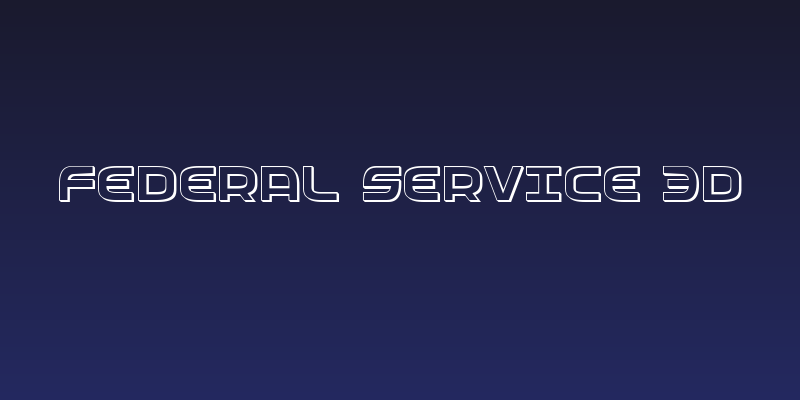 Federal Service 3D Social Header