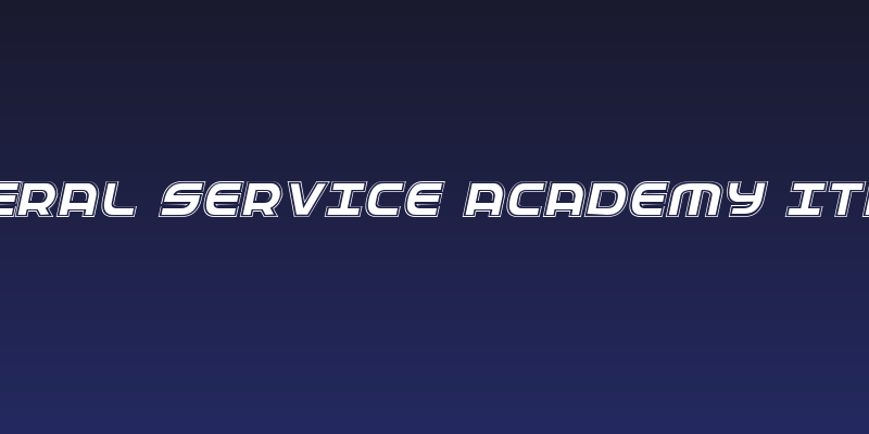Federal Service Academy Italic Social Header