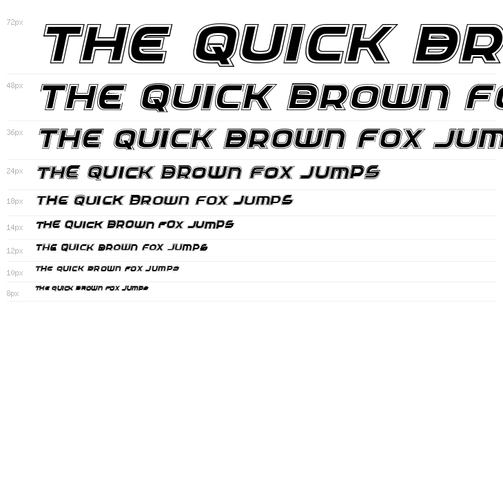 Federal Service Academy Italic Waterfall