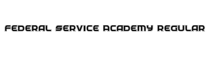 Federal Service Academy Regular  フリーフォントのダウンロード