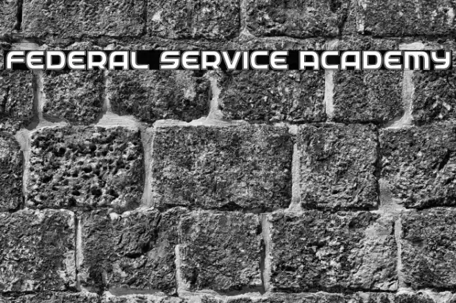 Federal Service Academy Font examples