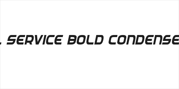 Federal Service Bold Condensed Italic Logo