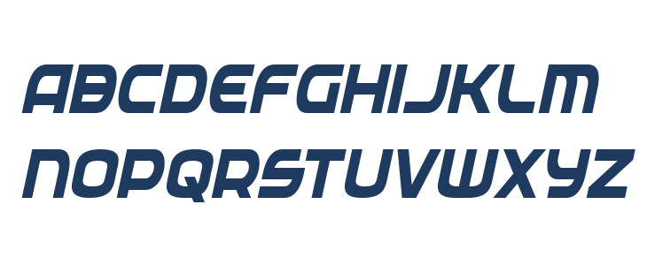 Federal Service Bold Condensed Italic Lowercase