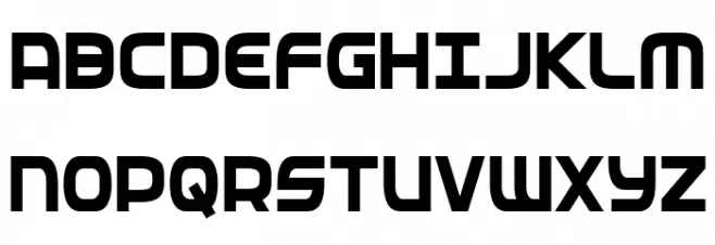 Federal Service Bold Condensed フォント 大文字