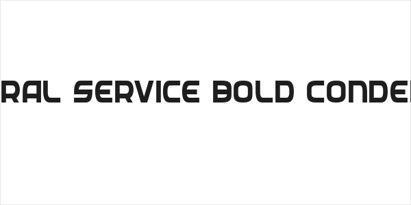 Federal Service Bold Condensed Logo