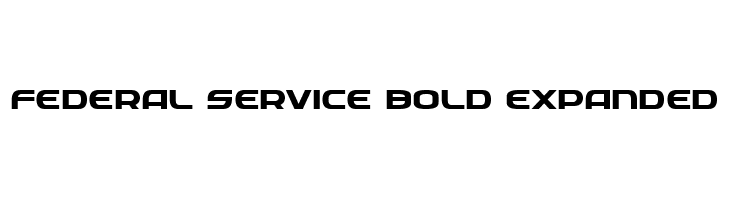 Federal Service Bold Expanded  Fuentes Gratis Descargar