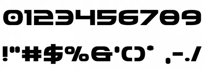 Federal Service Bold Expanded Font OTHER CHARS