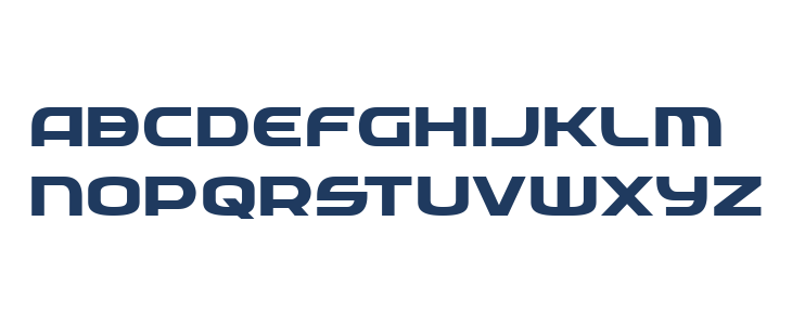 Federal Service Bold Expanded Lowercase