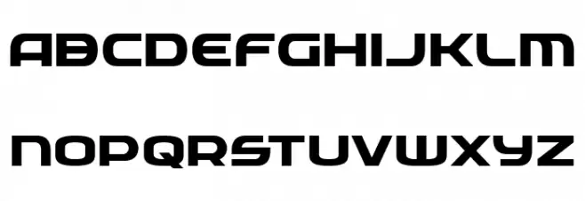 Federal Service Bold Expanded Font Litere mici