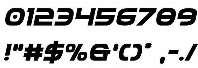 Federal Service Bold Italic Font OTHER CHARS