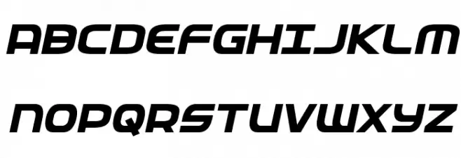 Federal Service Bold Italic خط أحرف كبيرة