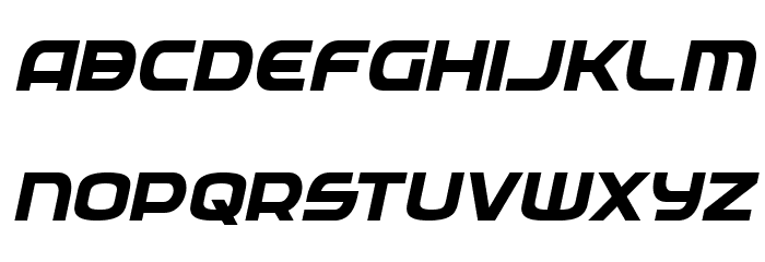 Federal Service Bold Italic Font LOWERCASE
