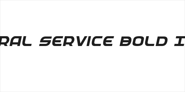 Federal Service Bold Italic Logo
