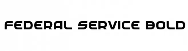 Federal Service Bold  font caratteri gratis
