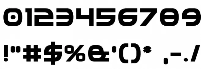 Federal Service Bold Font OTHER CHARS