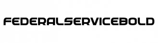 Federal Service Bold  Frei Schriftart Herunterladen