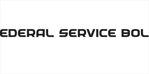 Federal Service Bold Logo