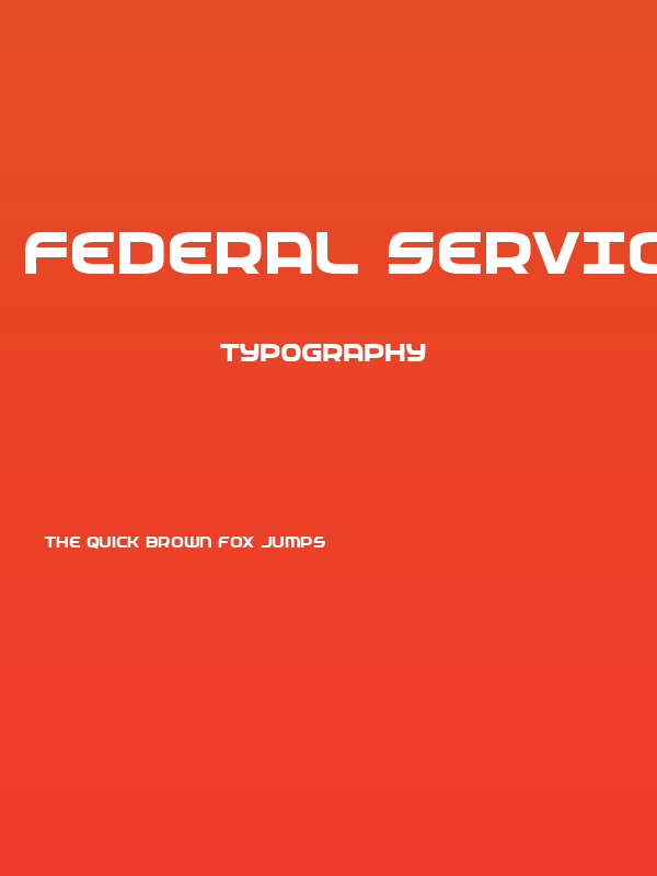 Federal Service Bold Poster