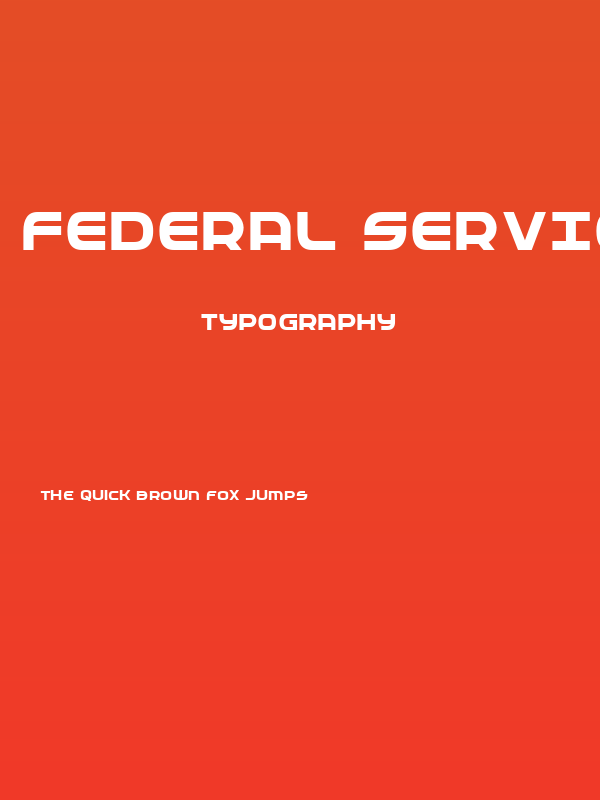 Federal Service Bold Poster