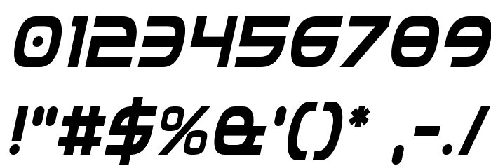 Federal Service Condensed Italic Font OTHER CHARS