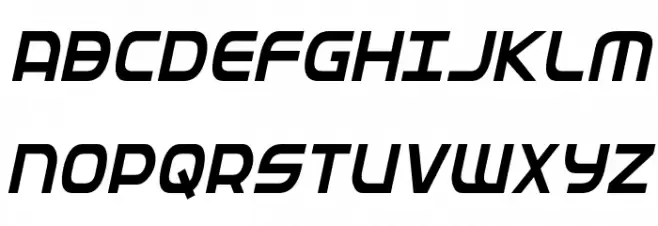 Federal Service Condensed Italic Polices MAJUSCULES