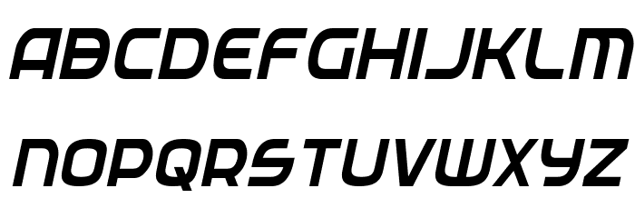Federal Service Condensed Italic Font LOWERCASE