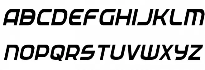 Federal Service Condensed Italic Fonte MINÚSCULAS