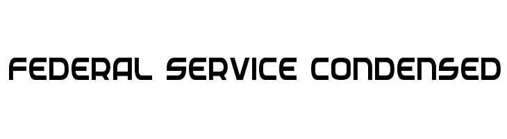 Federal Service Condensed  font caratteri gratis