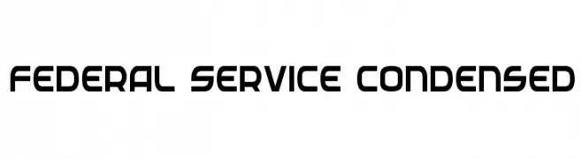 Federal Service Condensed  baixar fontes gratis