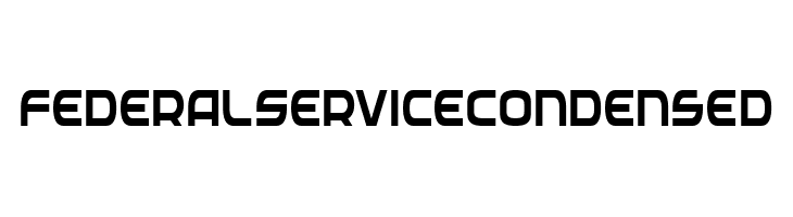 Federal Service Condensed  Descarca Fonturi Gratis