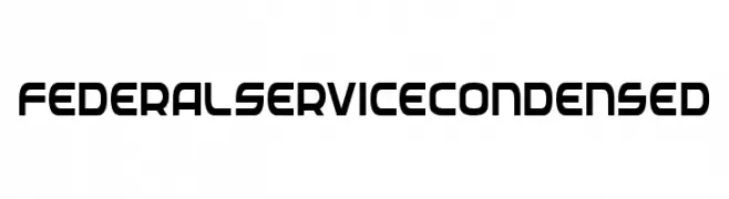 Federal Service Condensed  Frei Schriftart Herunterladen