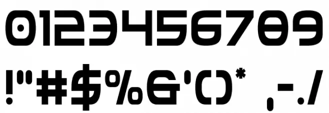 Federal Service Condensed Font OTHER CHARS