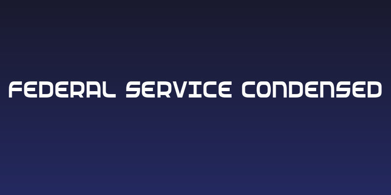 Federal Service Condensed Social Header