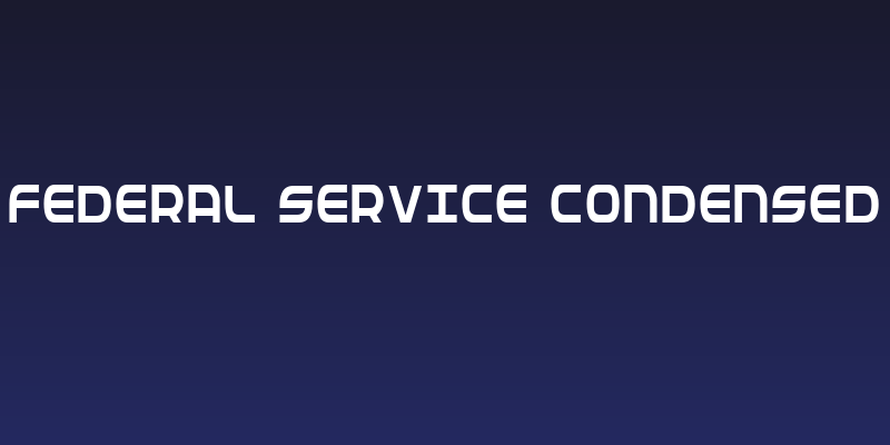 Federal Service Condensed Social Header