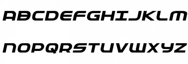 Federal Service Expanded Bold Italic Font Litere mari
