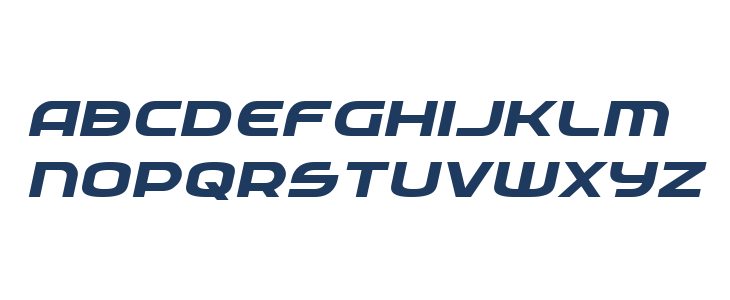 Federal Service Expanded Bold Italic Lowercase