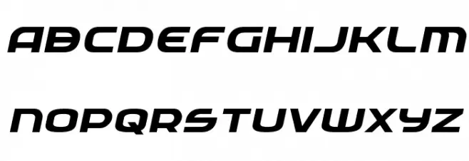Federal Service Expanded Bold Italic 字体 小写