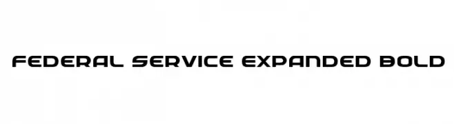 Federal Service Expanded Bold  Descarca Fonturi Gratis