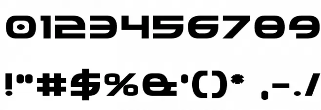 Federal Service Expanded Bold Font OTHER CHARS