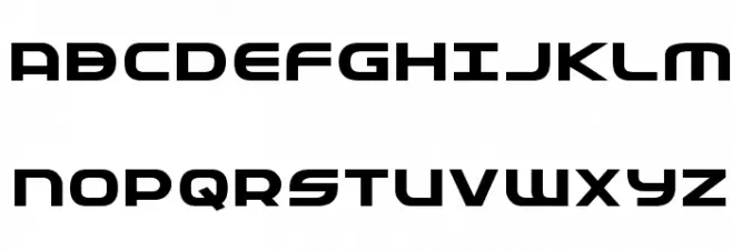 Federal Service Expanded Bold 字体 大写