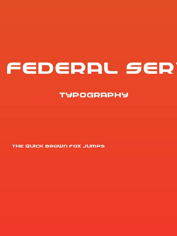 Federal Service Expanded Bold Poster