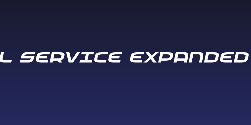 Federal Service Expanded Italic Social Header