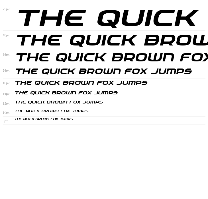 Federal Service Expanded Italic Waterfall