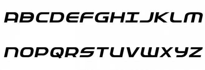 Federal Service Expanded Italic Fonte MAIÚSCULAS