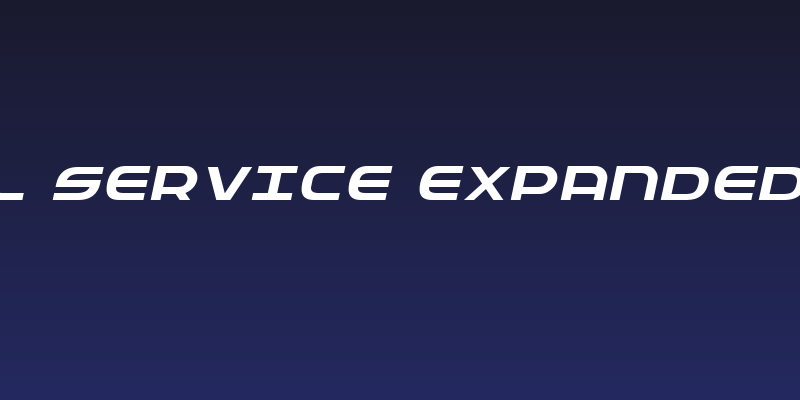 Federal Service Expanded Italic Social Header