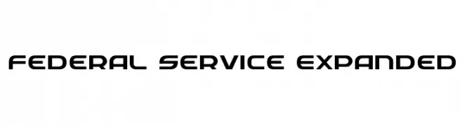 Federal Service Expanded  Descarca Fonturi Gratis
